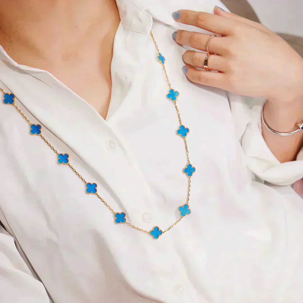 [⭐JeweliWhal]CLOVER 20 MOTIFS TURQUOISE GOLD