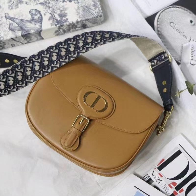 ラージ ボビーバッグ 27cm コニャックカラー カーフスキン