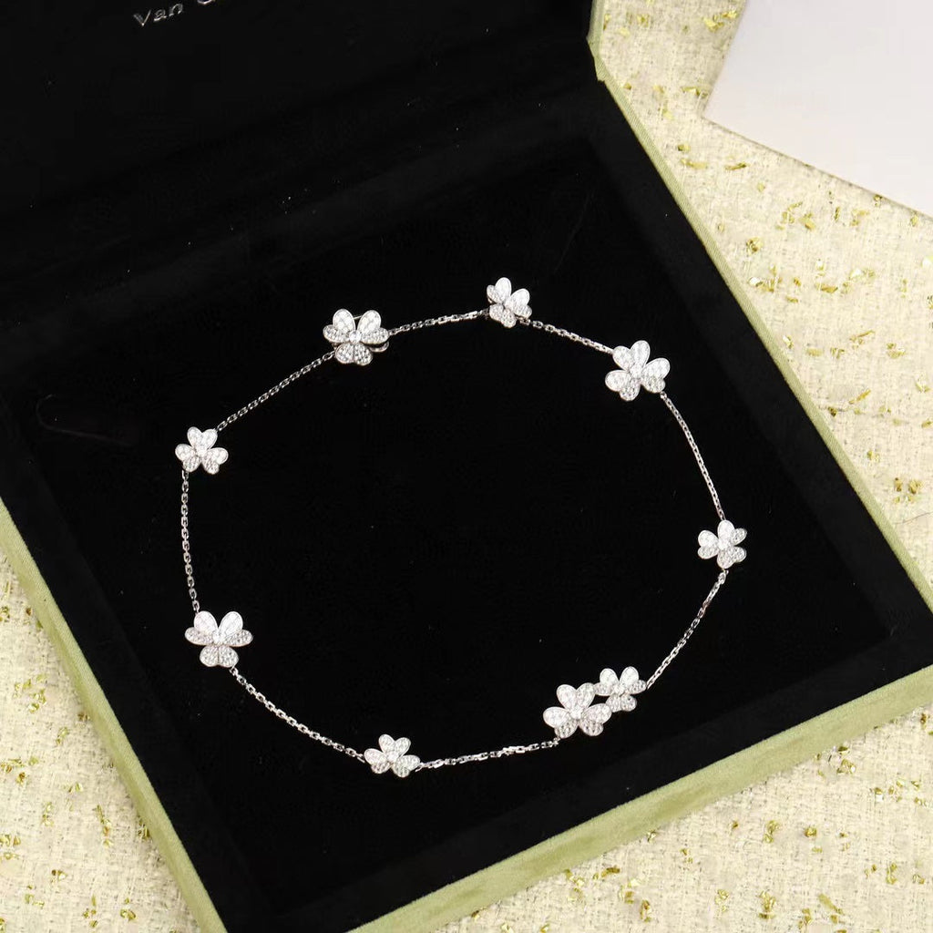 [⭐JeweliWhal]FRIVOLE SILVER 9 FLOWERS NECKLACE