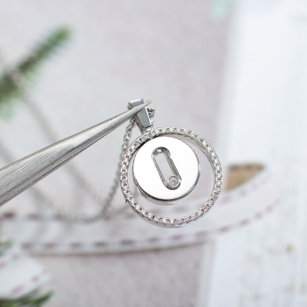 [⭐JeweliWhal]Demo MOVE PM NECKLACE SILVER DIAMOND