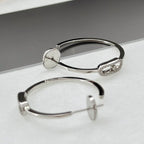 [⭐JeweliWhal]CREOLES MOVE UNO PM DIAMOND EARRINGS