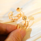 [⭐JeweliWhal]CREOLES MY TWIN 2 RANGS SILVER DIAMOND EARRINGS