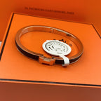 [⭐JeweliWhal]クラシック HM クリック ブラック 8mm エナメルブレスレット