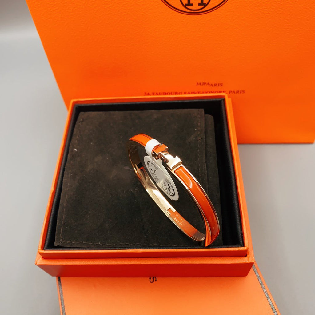 [⭐JeweliWhal]クラシック HM クリック レッド 8mm エナメルブレスレット