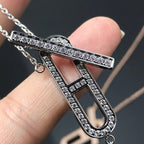 [⭐JeweliWhal]HMネックレス プラチナ ローズゴールド ダイヤモンド