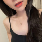 [⭐JeweliWhal]SERPENTI PINK GOLD NECKLACE DOUBLE RING DIAMOND