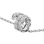 [⭐JeweliWhal]SERPENTI  NECKLACE DOUBLE RING DIAMOND
