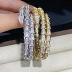 [⭐JeweliWhal]SERPENTI BRACELET GOLD DIAMOND DOUBLE ROW