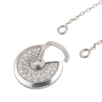 [⭐JeweliWhal]AMULETTE SILVER FULL DIAMOND NECKLACE