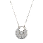 [⭐JeweliWhal]AMULETTE SILVER FULL DIAMOND NECKLACE