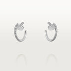 [⭐JeweliWhal]JUSTE EARRINGS 12.75MM SILVER DIAMOND