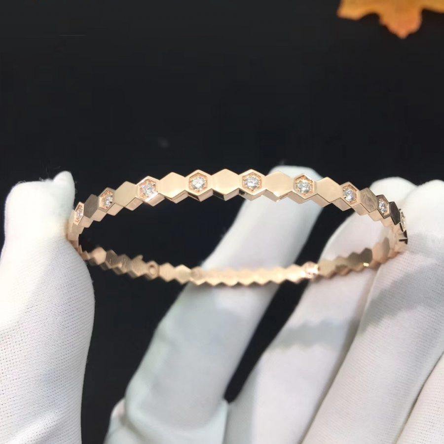 [⭐JeweliWhal]BEE LOVE PINK GOLD DIAMOND BRACELET
