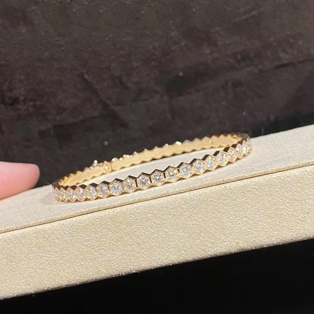 [⭐JeweliWhal]BEE LOVE GOLD BRACELET FULL DIAMOND