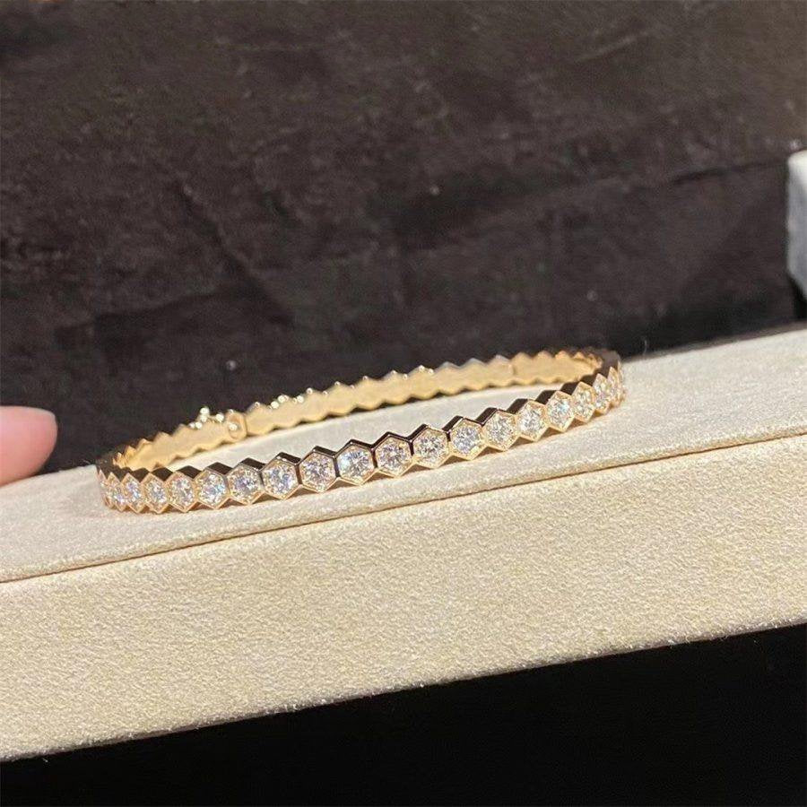 [⭐JeweliWhal]BEE LOVE GOLD BRACELET FULL DIAMOND