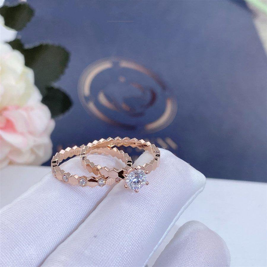 [⭐JeweliWhal]BEE LOVE RING PINK GOLD 1 DIAMOND