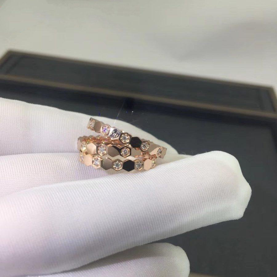 [⭐JeweliWhal]BEE LOVE RING PINK GOLD DIAMOND