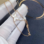 [⭐JeweliWhal]JEUX BRACELET WHITE MOP PINK GOLD 1 DIAMOND