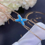 [⭐JeweliWhal]JEUX BRACELET TURQUOISE PINK GOLD 1 DIAMOND