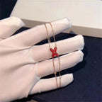 [⭐JeweliWhal]JEUX BRACELET CARNELIAN PINK GOLD 1 DIAMOND