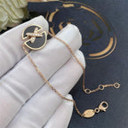 [⭐JeweliWhal]JEUX DE BRACELET ONYX PINK GOLD DIAMOND