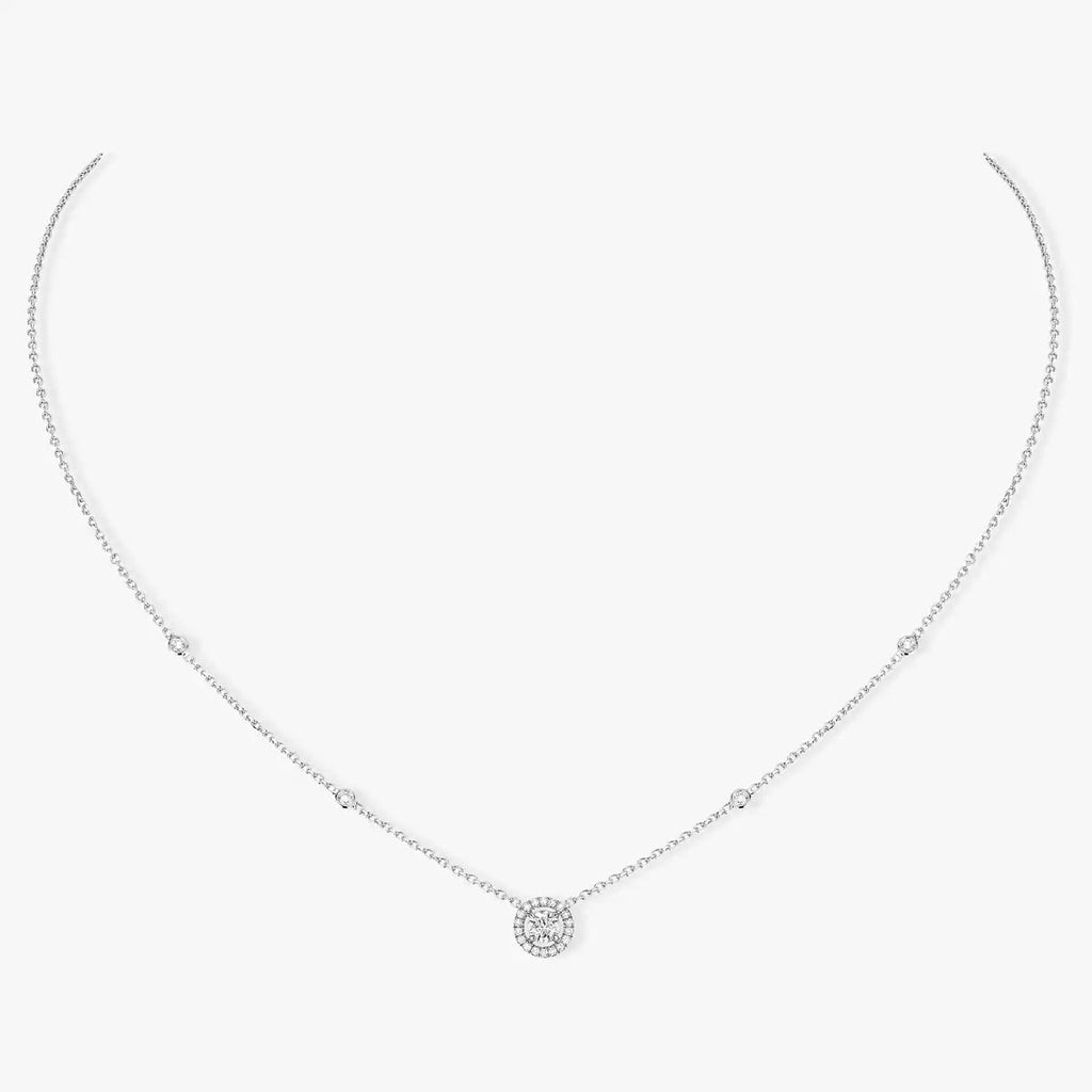 [⭐JeweliWhal]Diamond Necklace 0,20ct Brilliant Shape Joy