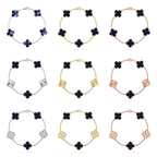 [⭐JeweliWhal]CLOVER 5 MOTIF PIETERSITE BRACELET COLLECTION