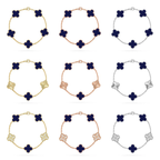 [⭐JeweliWhal]CLOVER 5 MOTIF LAPIS LAZULI BRACELET COLLECTION