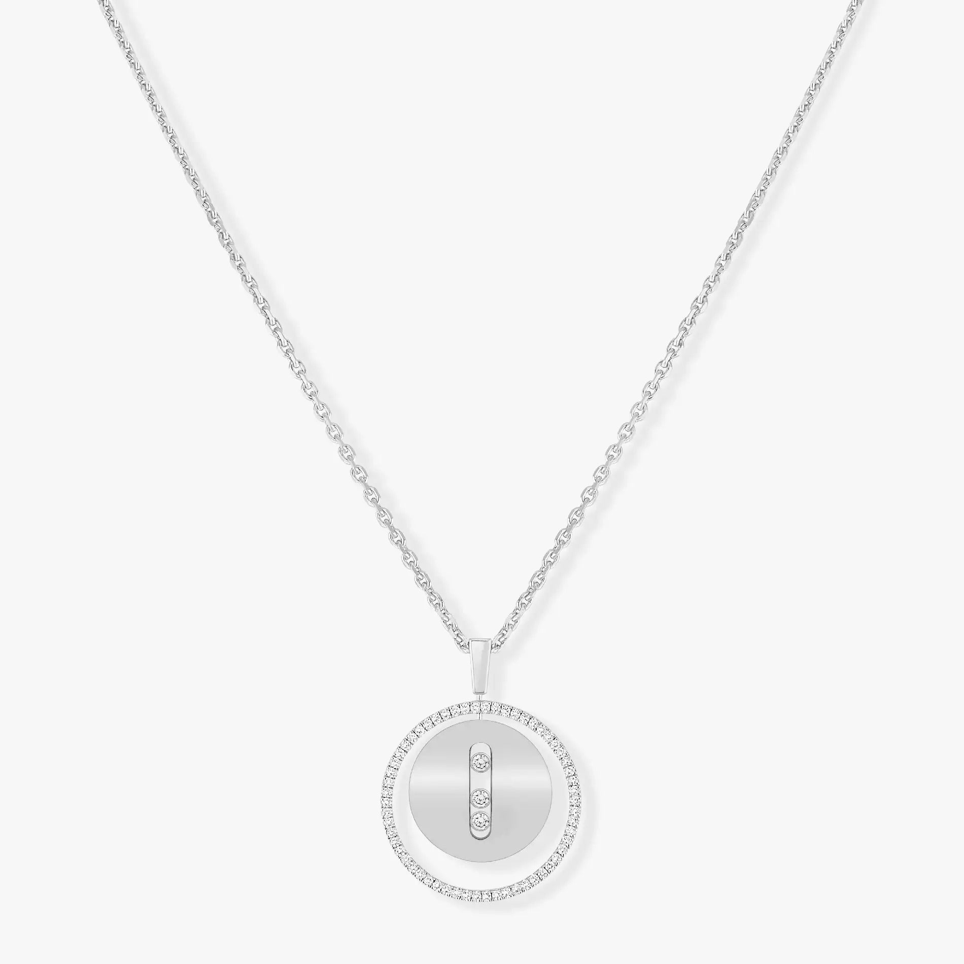 [⭐JeweliWhal]Demo MOVE MM SILVER DIAMOND NECKLACE