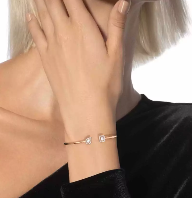 [⭐JeweliWhal] M Delicate Double-Diamond Bracelet