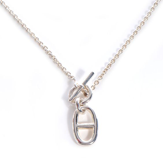 [⭐JeweliWhal]HM CHAINE D'ANCRE PENDANT NECKLACE STERLING SILVER