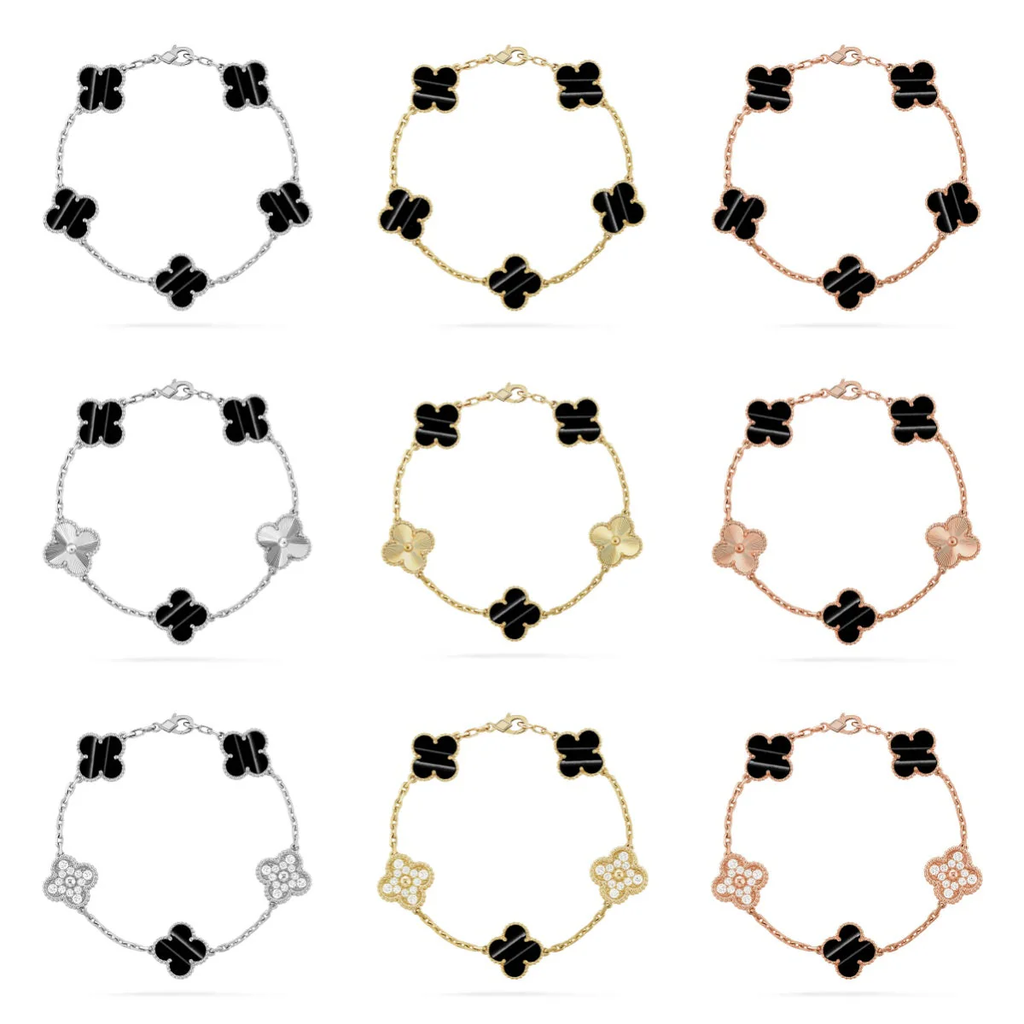 [⭐JeweliWhal] CLOVER 5 MOTIF PULSAR STONE BRACELET COLLECTION