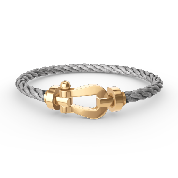 [⭐JeweliWhal]FORCE LARGE HORSESHOE NO DIAMOND BRACELET GOLD