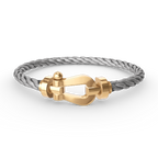 [⭐JeweliWhal]FORCE LARGE HORSESHOE NO DIAMOND BRACELET GOLD