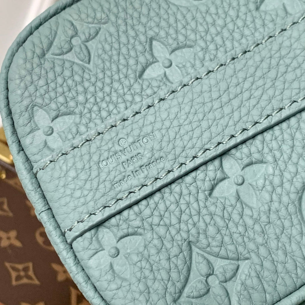 KEEPALL BANDOULIÈRE 25 BAG IN MISTY LAKE GREEN MONOGRAM TAURILLON CALFSKIN