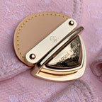 VENICE BACKPACK 24 IN PINK MONOGRAM DENIM GOLD HARDWARE