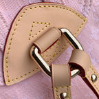 VENICE BACKPACK 24 IN PINK MONOGRAM DENIM GOLD HARDWARE