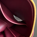 CONCERT POUCH 18.5 IN BURGUNDY LAMBSKIN