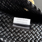 ボッテガ・ヴェネタ 25S トスカ バッグ 19インチ ブラック カーフスキン ゴールド金具