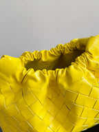 BOTTEGA VENETA 25S DUSTBAG MEDIUM 32 IN LEMON YELLOW CALFSKIN