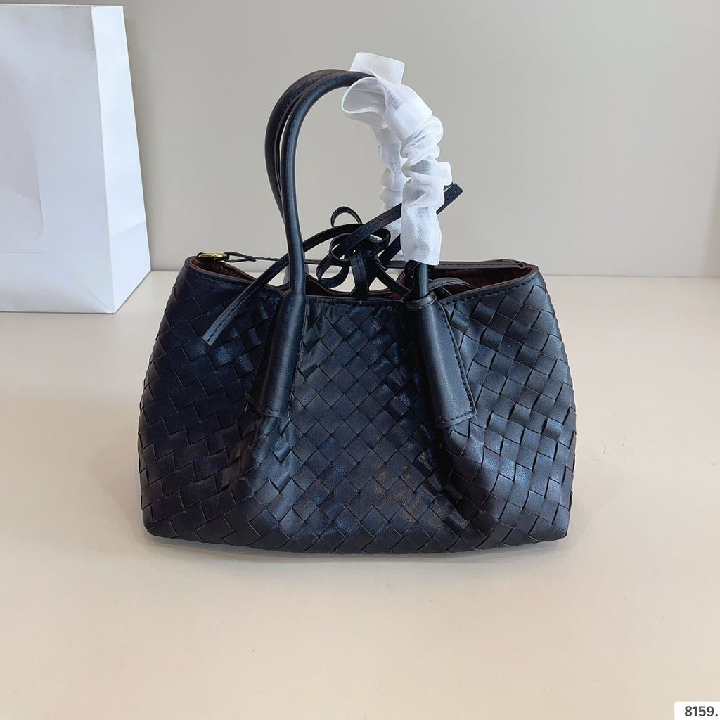 スモール ピナコテカ トートバッグ 25 ブラック カーフスキン