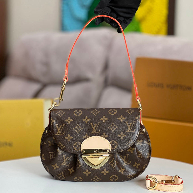 LV 25S SUNSET 27 IN BROWN MONOGRAM CALFSKIN GOLD HARDWARE
