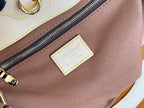 LV 25S RIVAGE BB 18 IN BROWN MONOGRAM CANVAS AND CALFSKIN GOLD HARDWARE