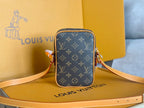 LV 25S AMAZONE BAG 20 IN DARK BROWN MONOGRAM CALFSKIN GOLD HARDWARE