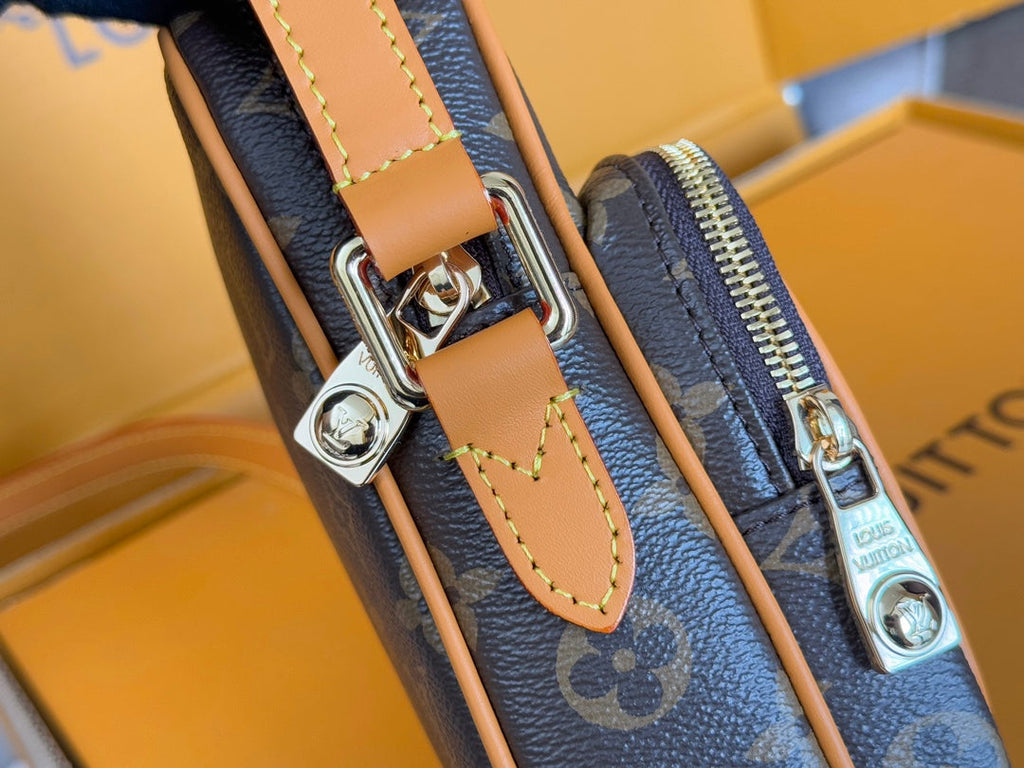 LV 25S AMAZONE BAG 20 IN DARK BROWN MONOGRAM CALFSKIN GOLD HARDWARE