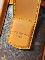 LV 25S SATCHEL BAG 35 IN BROWN CANVAS MONOGRAM GOLD HARDWARE