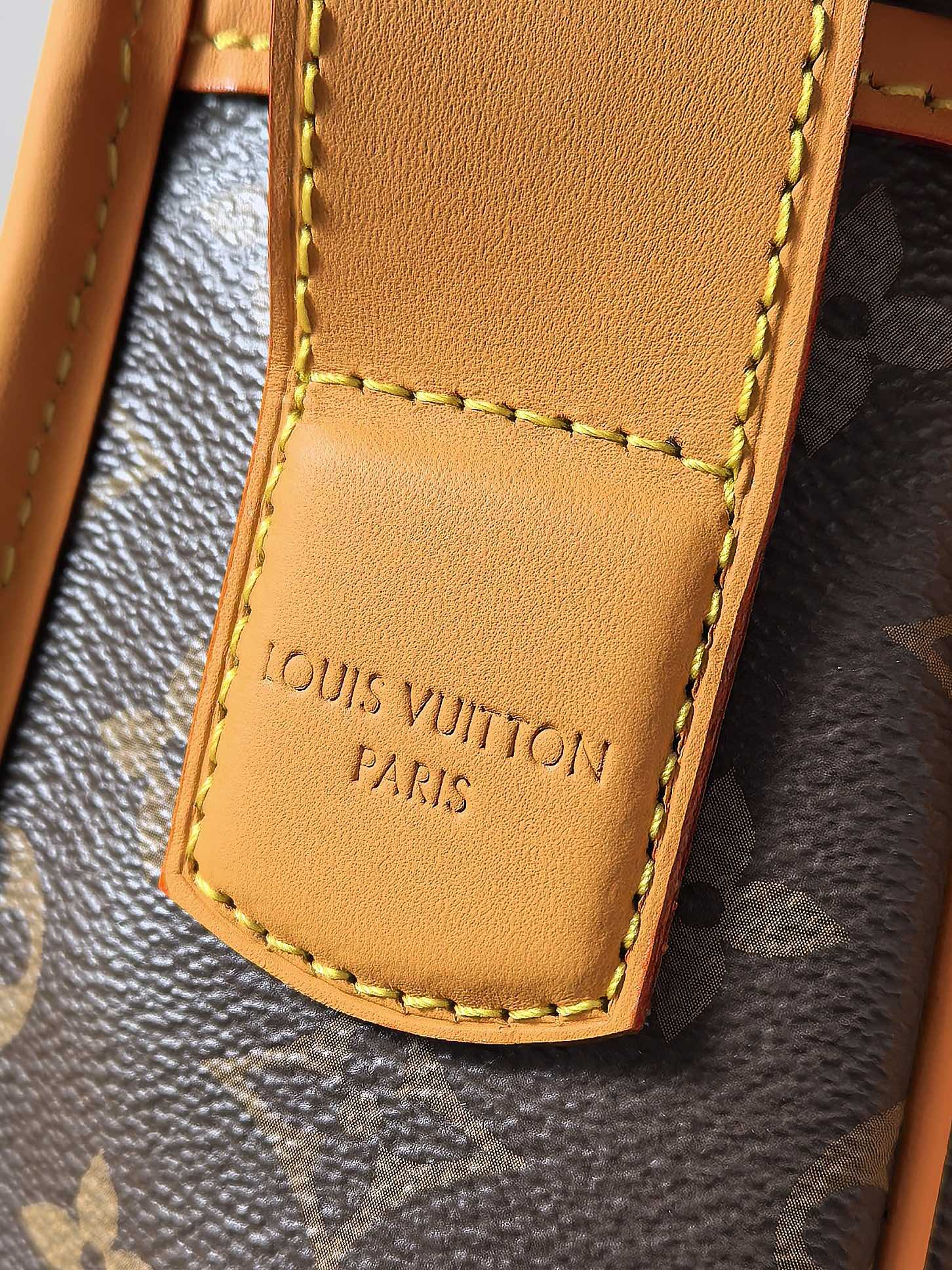 LV 25S SATCHEL BAG 35 IN BROWN CANVAS MONOGRAM GOLD HARDWARE