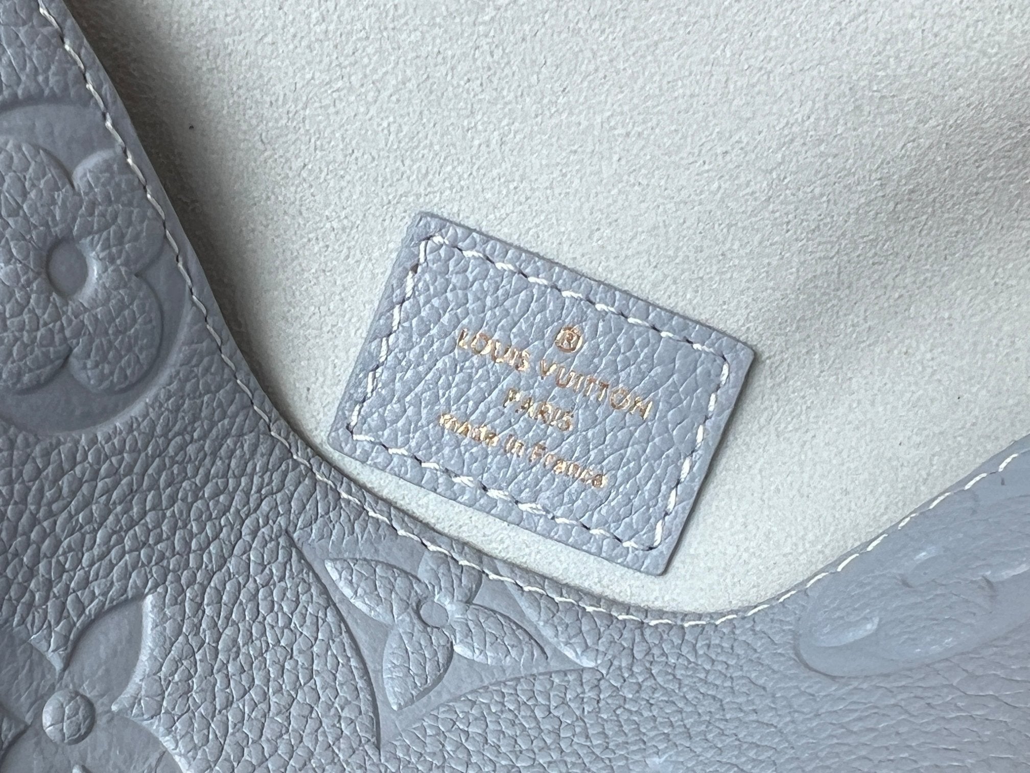 LV 25S MINI NANO DIANE 19 IN BEAU BLUE MONOGRAM EMPREINTE LEATHER GOLD HARDWARE