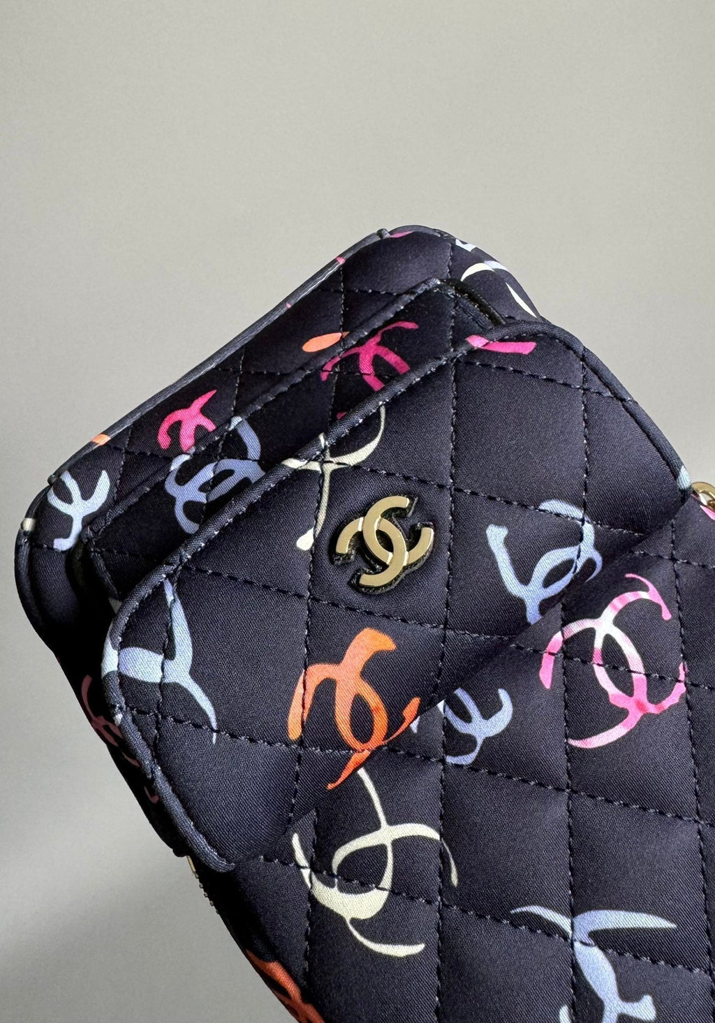 CC バックパック 18cm ブラック＆その他多数カラー プリント生地 ゴールド金具