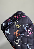 CC バックパック 18cm ブラック＆その他多数カラー プリント生地 ゴールド金具