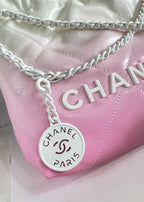 CC ホーボー ミニ 20cm ピンク ホワイト ラムスキン